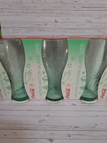 Lot 3 verres coca-cola limited édition 2015 McDonald's