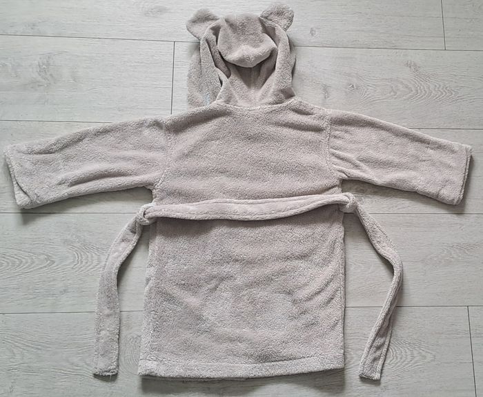 Robe de chambre polaire beige bébés taille 2ans Carré Blanc - photo numéro 4