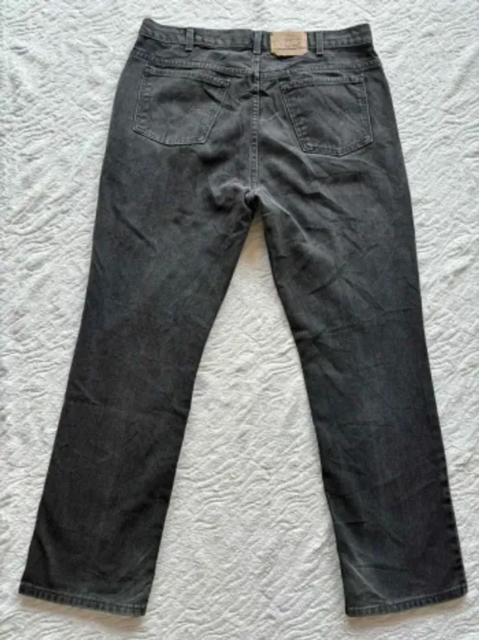 Jean Levi’s 619 regular straight droit taille haute gris anthracite 80/90s vintage Canada W36 XL/46 - photo numéro 10