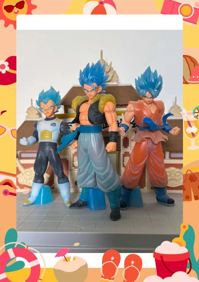 Lot 3 figurines clear rise goku, végéta et Gogeta. - photo numéro 3