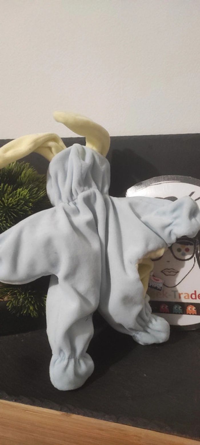 doudou reversible ours lapin sucre d orge jaune vert bleu où est tu je suis là cache cache - photo numéro 4