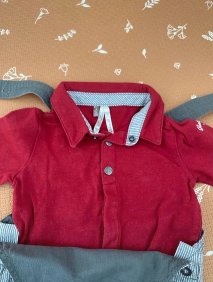 Ensemble polo salopette 3 mois - photo numéro 3