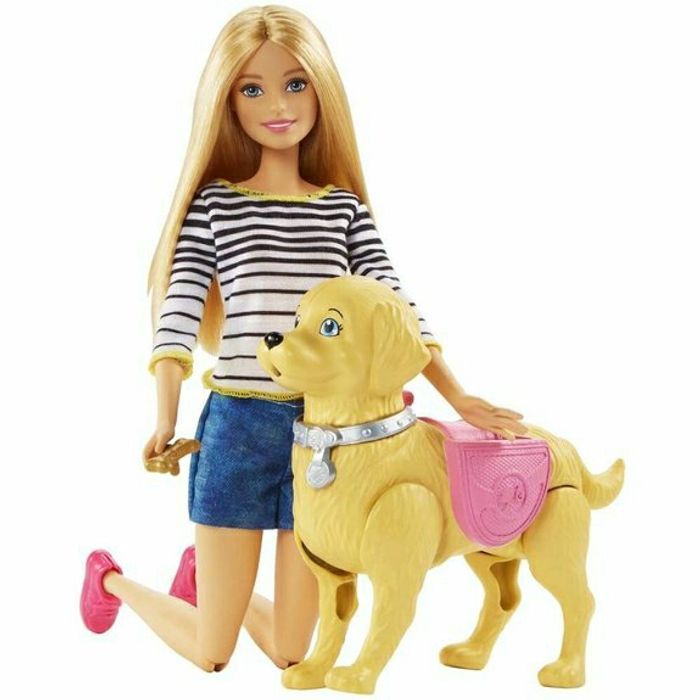 BARBIE PROMENADE DU CHIEN MATTEL NEUF - photo numéro 7