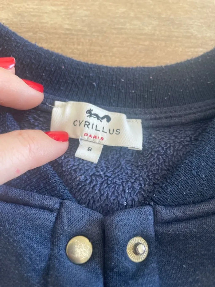 Gilet sweat Cyrillus 8 ans - photo numéro 3