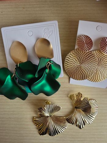 Lot 3 paires boucles d oreilles