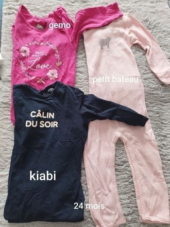 Lot pyjamas 24 mois