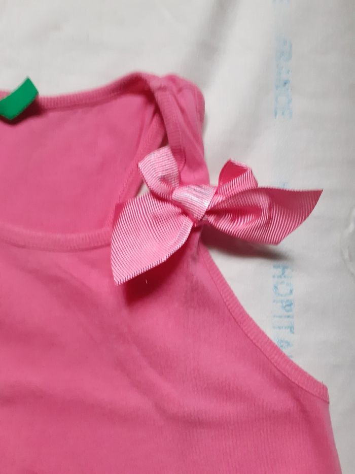 Débardeur rose petit nœud satiné - photo numéro 2