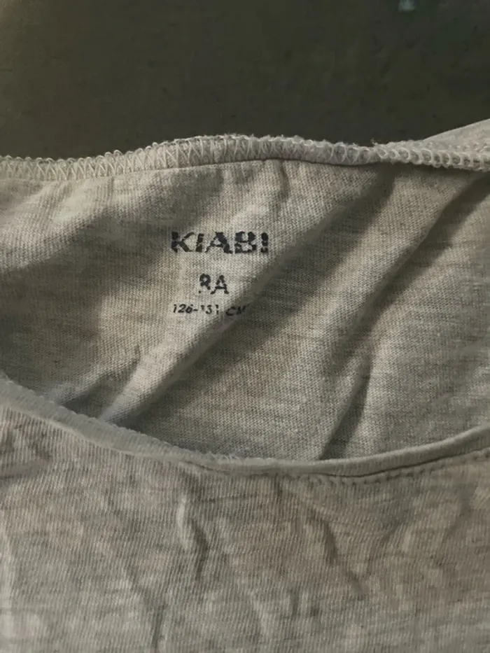 Teeshirt manches courtes Kiabi gris - photo numéro 3