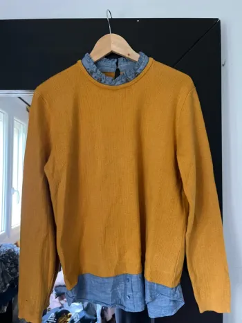 Pull effet chemise neuf Camaïeu