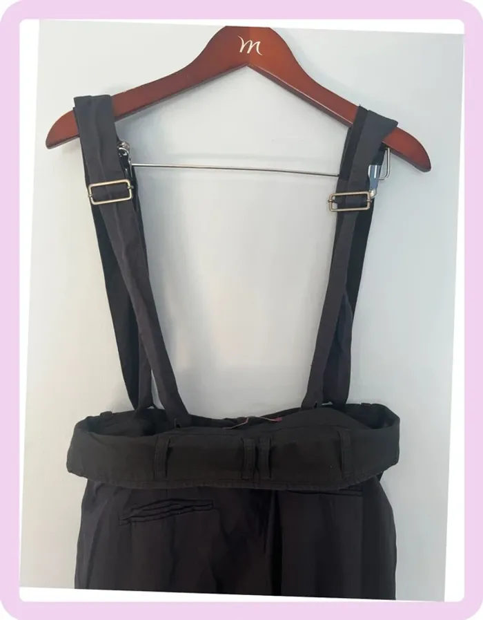 Pantalon Bleu Marine avec Bretelles – Comptoir des Cotonniers – Taille 40 👖 - photo numéro 6