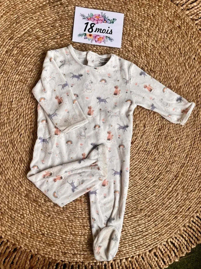 Pyjama velours 18 mois kiabi