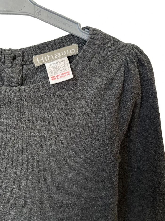 Robe grise à manches longues effet “2 en 1” - La Redoute 6 ans (114cm) - photo numéro 2