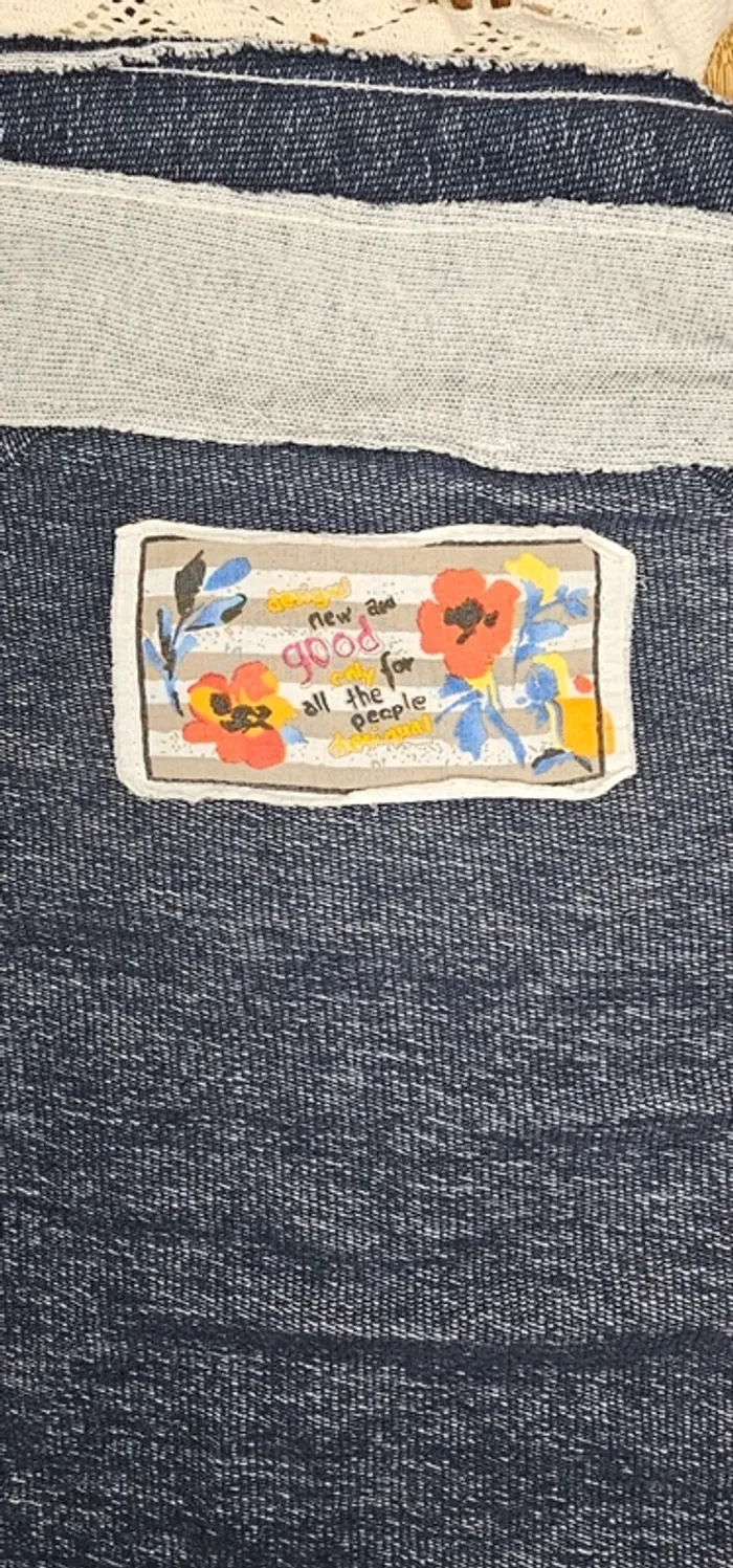 Pull Desigual asymétrique à col drapé - Taille M - photo numéro 7