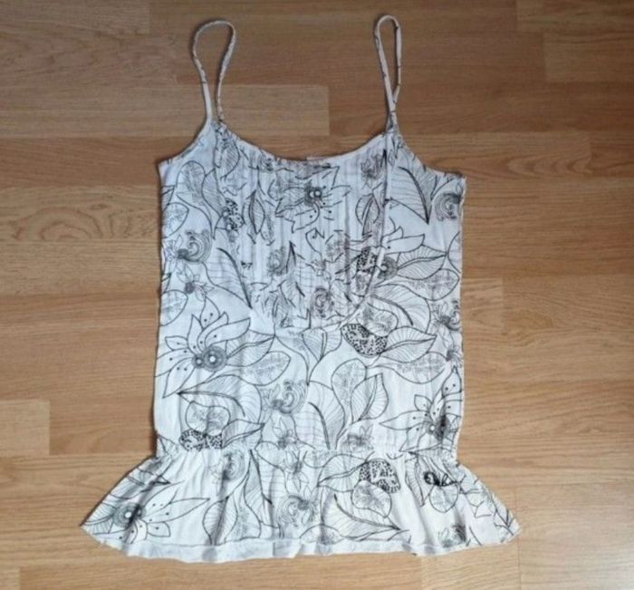 Haut " Oxbow" blanc imprimé T.2