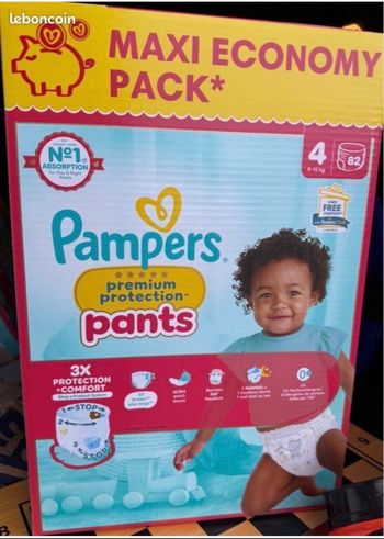 carton Pampers pants taille 4 premium