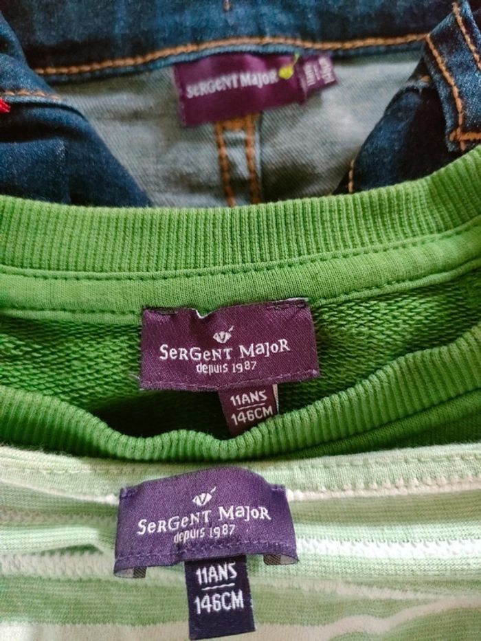 Ensemble jean sweat le château dans le pré Sergent Major - photo numéro 2