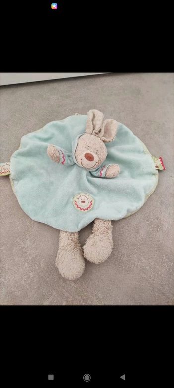 Doudou plat lapin