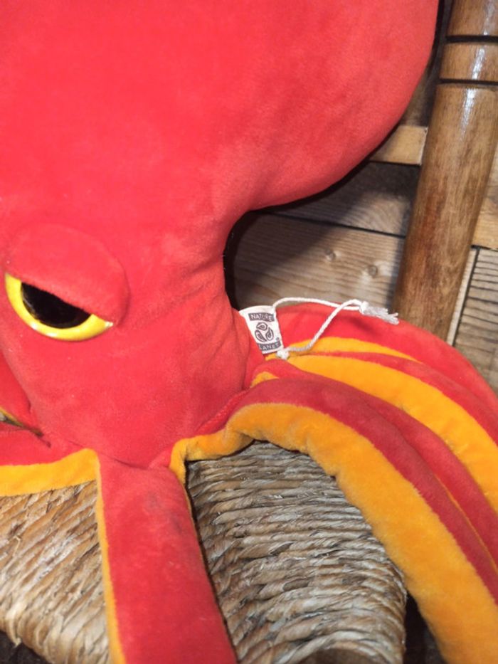 peluche pieuvre poulpe nature planet tbe - photo numéro 2