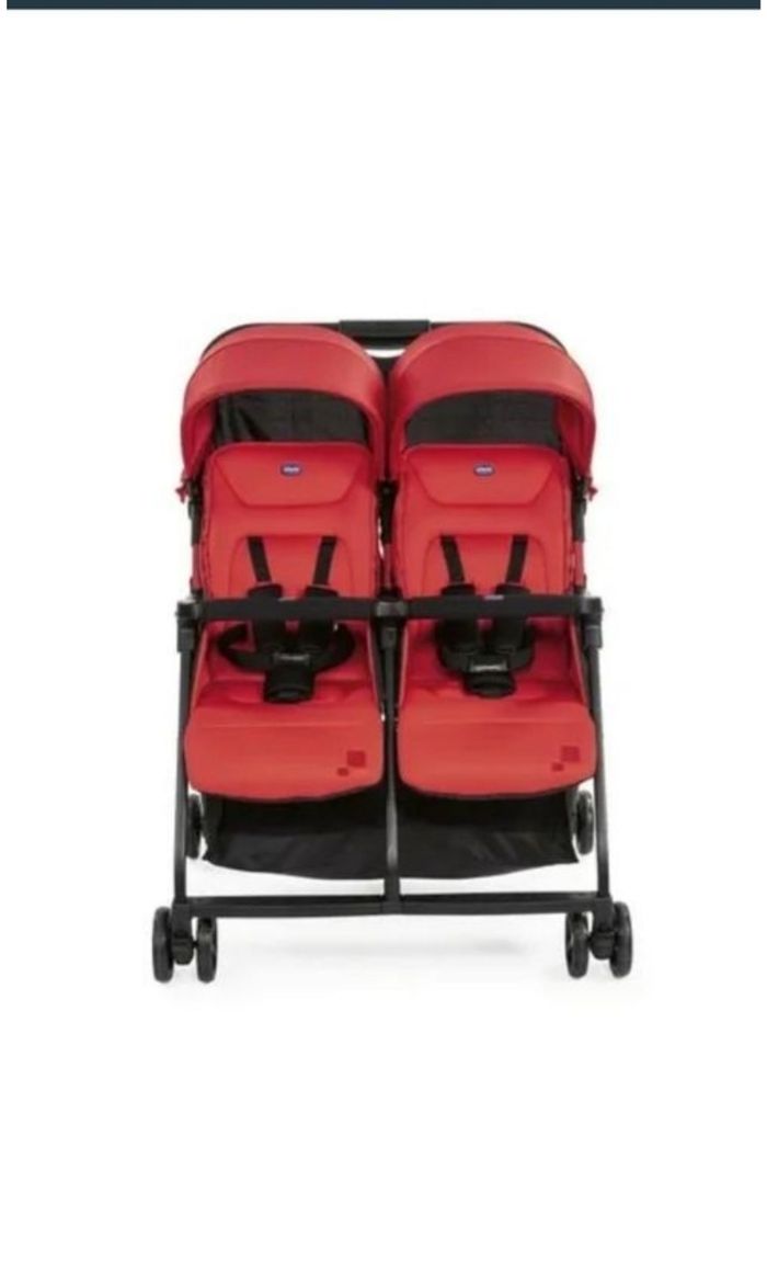 CHICCO Poussette double Ohlala Twin - Dès la naissance - Jusqu'à 15kg - Paprika - photo numéro 2