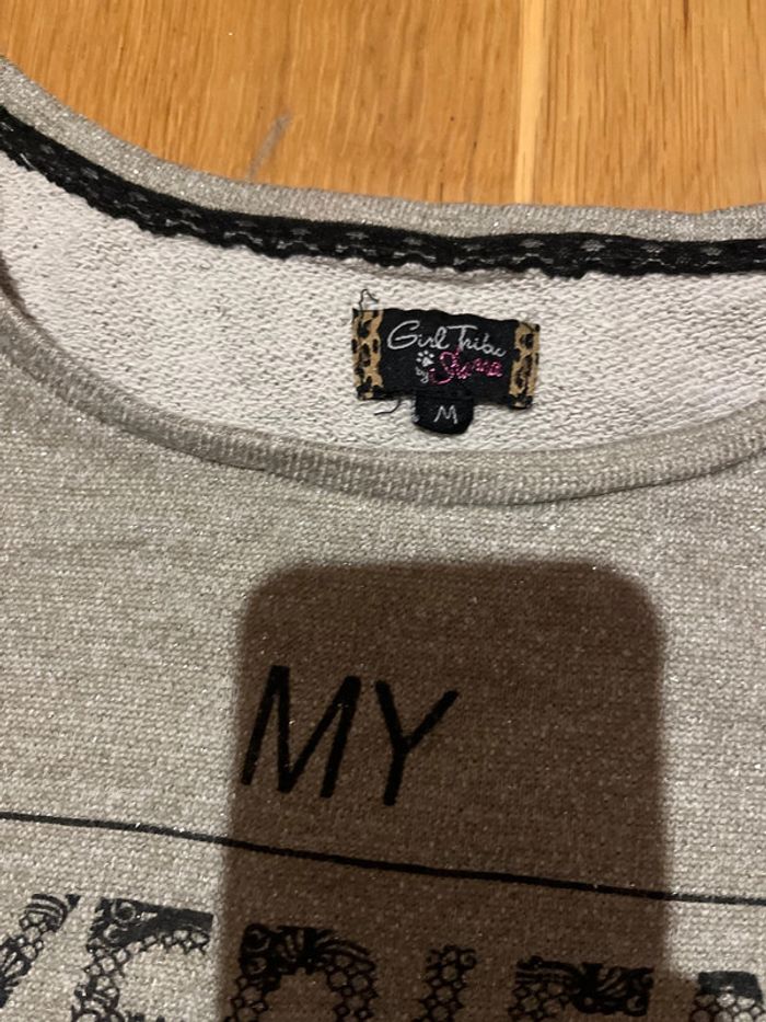 Pull gris - photo numéro 3