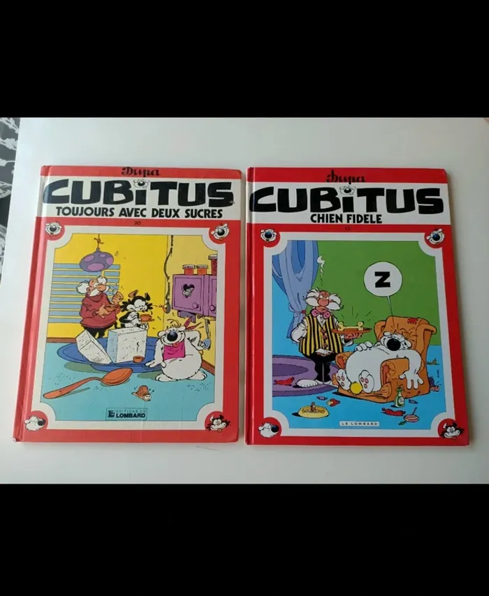 BD cubitus tome 13 chien fidèle et tome 20 toujours avec deux sucres (dupa / éditions le blombard)