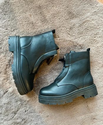 Bottines neuve similicuir noir - taille 39 boutique bohème