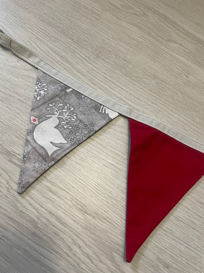 Guirlande fanions de Noël en tissu - photo numéro 2