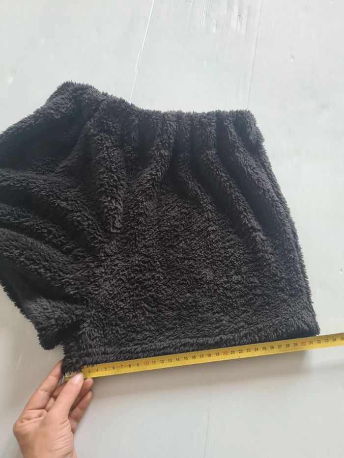 Short de pyjama noir en pilou pilou tout doux taille S, élastique de 32 à 46cm - photo numéro 5