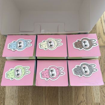 Pop Mart labubu exciting macaron set