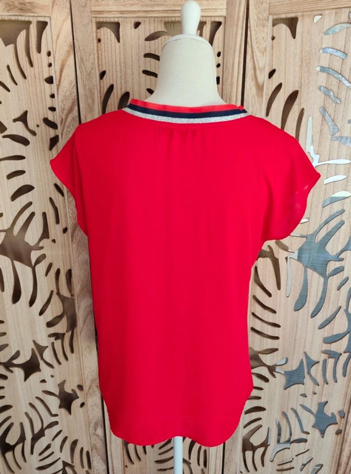 Blouse fluide et légère col V Taille 2 Rue des Abbesses - photo numéro 6