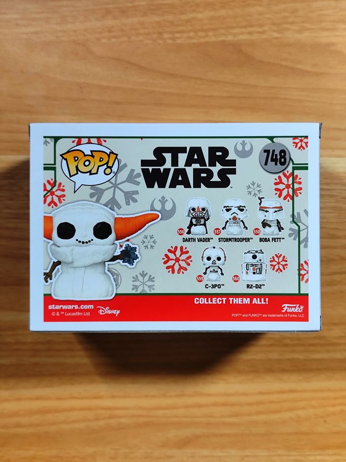 Funko Pop! Star Wars - Grogu Bonhomme de Neige 748 (Fêtes Bobblehead) - photo numéro 3