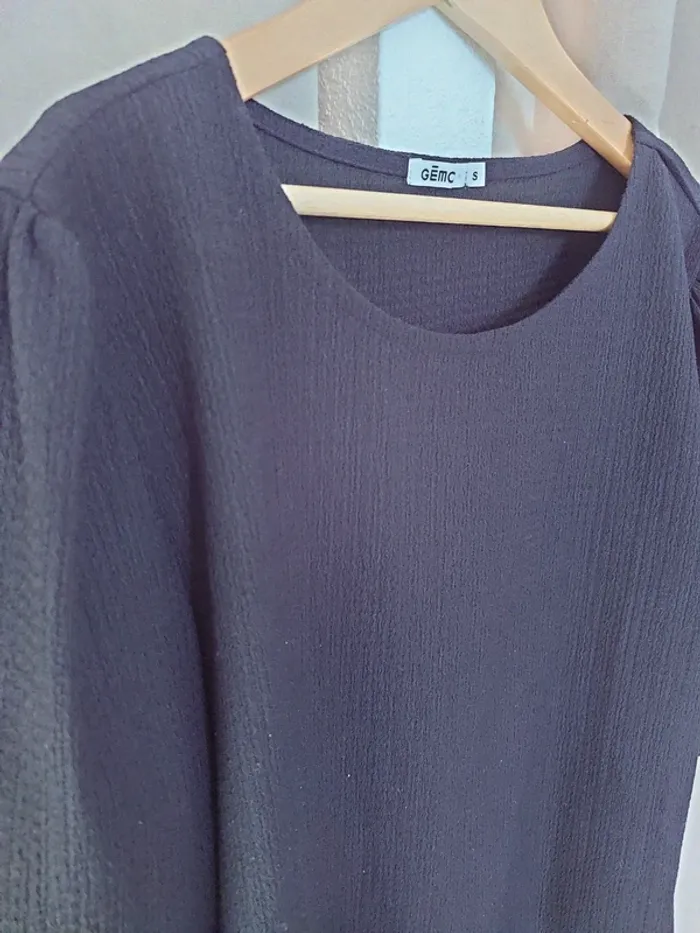 Blouse noire manches 3/4 - photo numéro 3