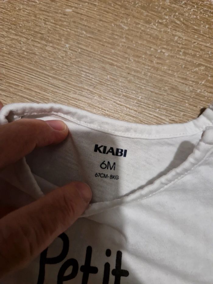 Lot de 5 tee shirt manche longue 6 mois - photo numéro 4