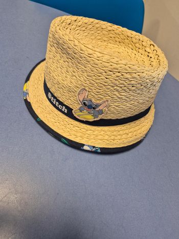 Chapeau en paille disney Stitch
