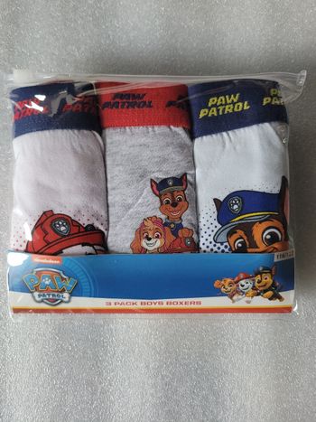 Lot de 3 boxer pat Patrouille  taille 116/122