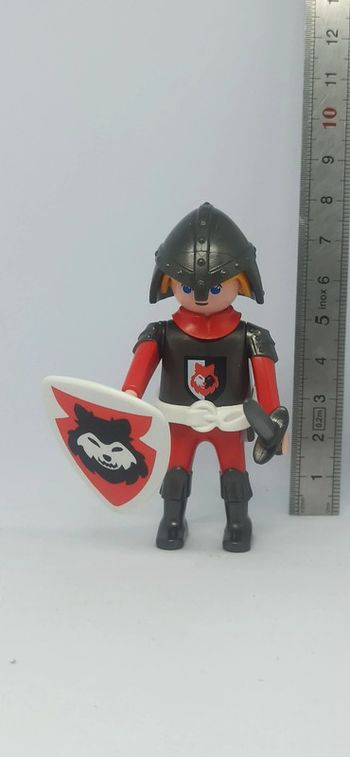 Homme Chevalier motif loup avec épée playmobil