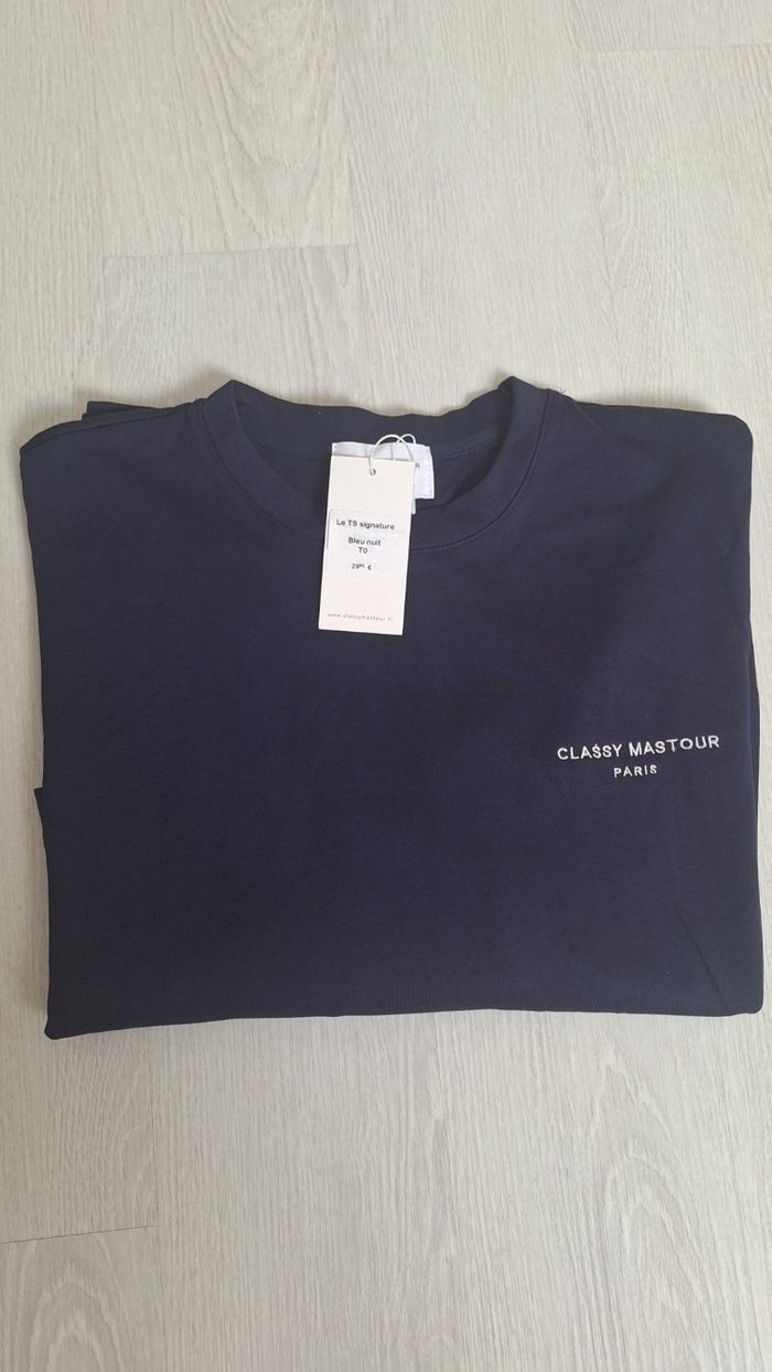 T-Shirt Pull Polo Sweat CLassy Mastour T 0 bleu - photo numéro 3