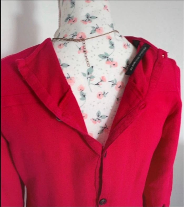 Blouse haut rouge Mango taille S ou 36 - photo numéro 9
