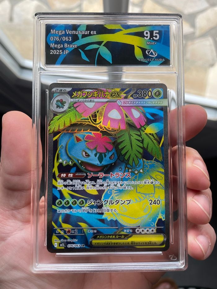Pokémon carte gradée Mega Florizarre FA CA 9.5