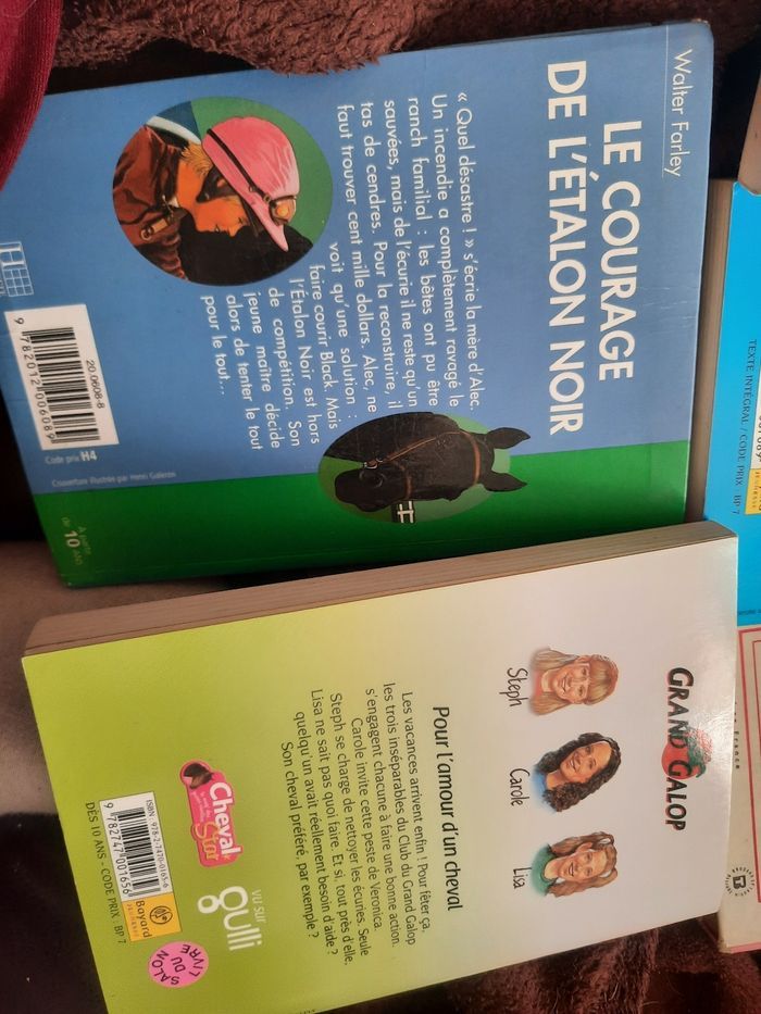 Lot 5 livres cheval grand galop etalon chevaux - photo numéro 3