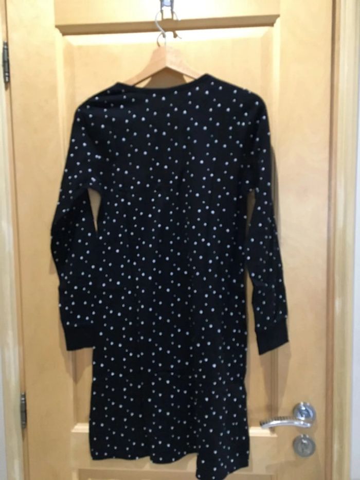 Chemise de nuit noire imprimée étoiles - photo numéro 3