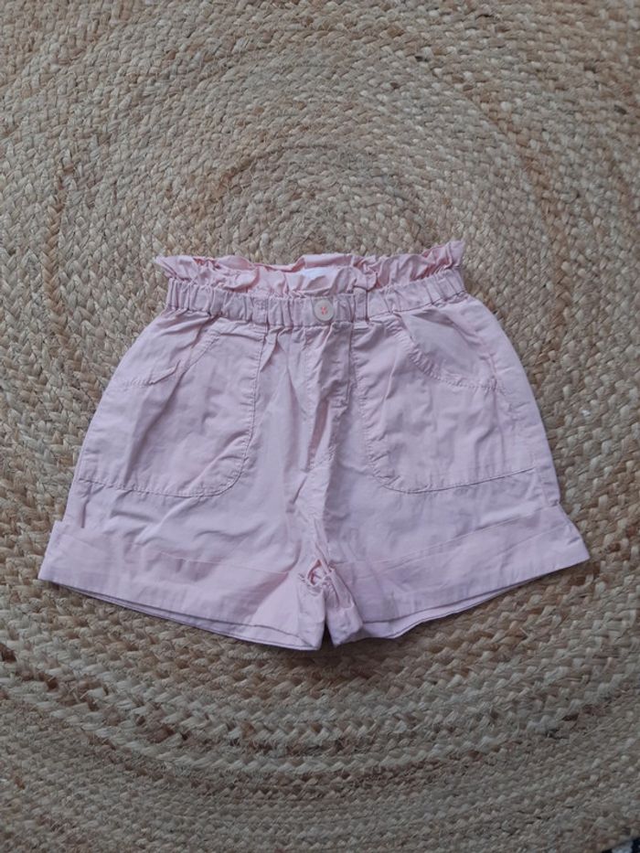 Tenue haut blanc et short rose Zara 86/92 cm - photo numéro 3