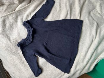 Robe bleu marine en coton