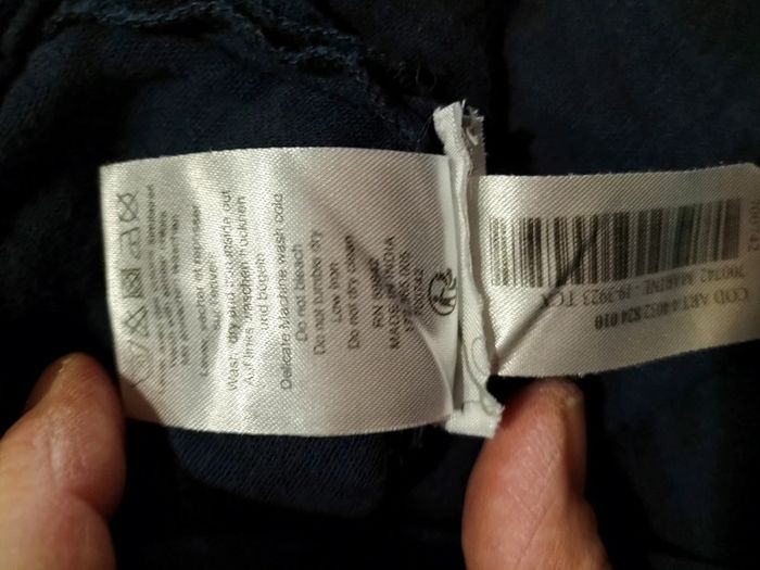 Blouse manches longues bleu marine 10 ans Cyrillus - photo numéro 10