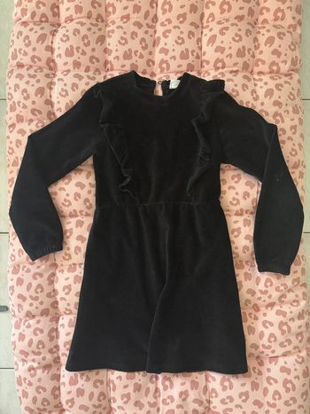 Robe velours fin noire