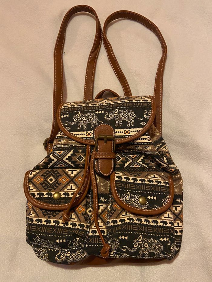 Sac à dos en toile doublée