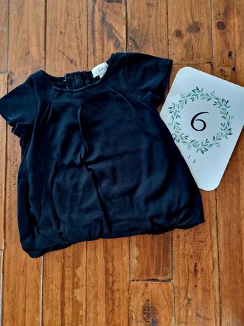 T-shirt bouffant à taille élastiquée 6 mois