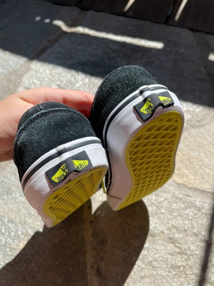Chaussures, garçon, vans 33 noir et jaune fluo - photo numéro 2