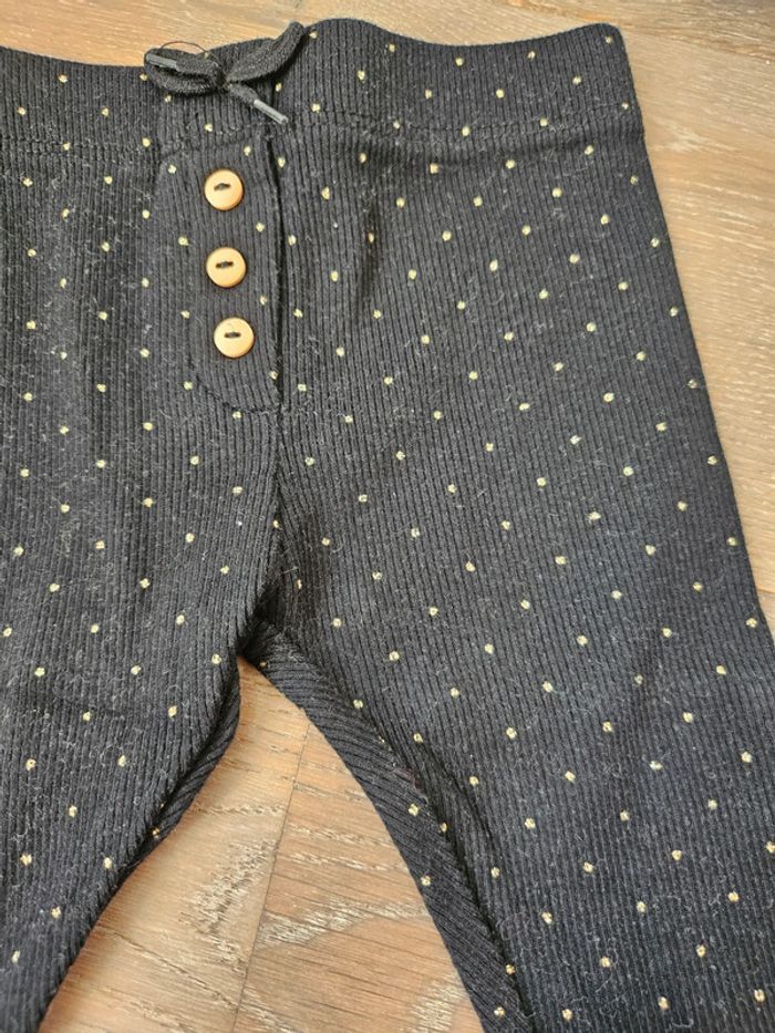 Legging côtelé fille 6 mois - photo numéro 3