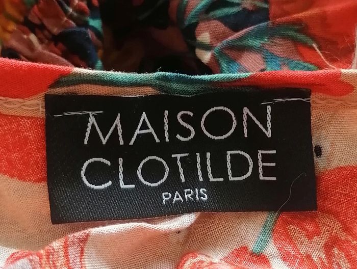Robe d'été fleurs coquelicots orange multicolore Taille Unique Maison Clotilde - photo numéro 11